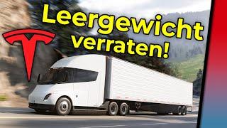 Tesla Semi Truck Leergewicht verraten! Da wird jeder E-LKW Kritiker sprachlos!