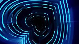 ABSTRACT HEART DJ/VJ MOTION ANIMATED BACKGROUND ||  BLUE FREE VIDEO LOOP