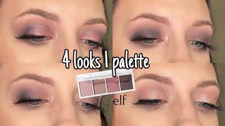 Elf Cosmetics Rose Water Bite Size Eyeshadow Palette | 4 looks 1 palette