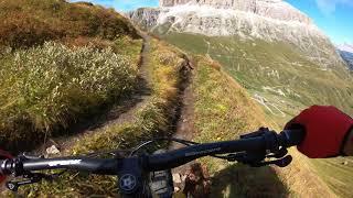 Spectacular ridge ride in Canazei, Italy