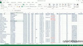 How to Create a Table And How to link Excel to a Table in AutoCAD