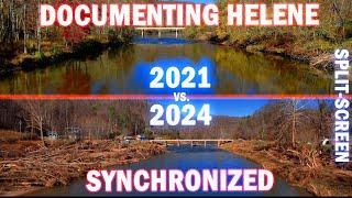 SYNCRONIZED FLIGHTS ~ 2021 vs 2024 ~ The Toe River in Green Mountain NC ~ WNC