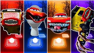 Bus Eater vs Skibidi Toilet Lighting McQueen vs Lighting McQueen Eater vs Truck Eater | Tiles Hop