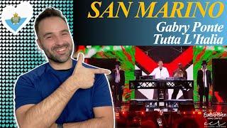 Reaction : Gabry Ponte - Tutta L'Italia / Eurovision 2025 San Marino