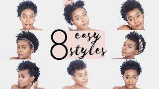 8 Easy Hairstyles For SHORT 4C Natural Hair | 4C NATURAL HAIRSTYLES