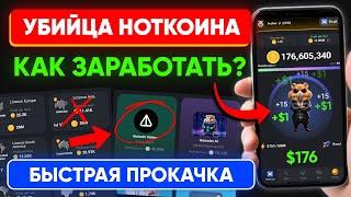 УБИЙЦА НОТКОИН - Как заработать в Hamster Kombat?  | Когда листинг $HMSTR | Прокачка хомяка