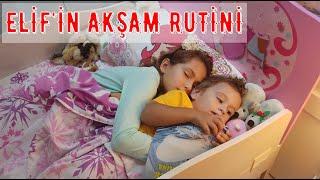 Elif'in Akşam Rutini  Elif ile Eğlenceli Video #EvdeKal #SendeOyna #SendeYap