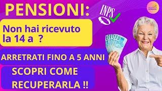 🟢PENSIONI: 14 esima -non l'hai ricevuta fai questo e chiedi anche gli arretrati