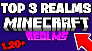 TOP 3 Realms For MCPE 1.20 (REALM CODE) | Minecraft Bedrock Edition