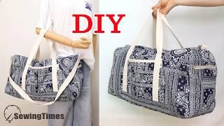 DIY Travel Duffle Bag | Sewing Tutorial for a Large Gym Bag