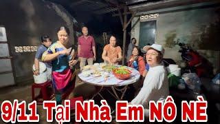 Tối ngày 9 tháng 11, Tại nhà em Nô rất vui và Vệ sinh Cốc Thầy Minh Tuệ