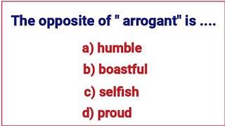 English Opposite Words Quiz ️ Can You Pass This English Test?