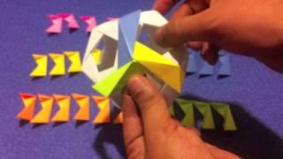 Dodecaedro de papel, fácil de hacer, origami