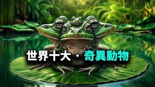 盘点世界十大奇异动物，两头动物司空见惯，还有数不清的脚 #世界之最 #盘点系列 #未解之谜