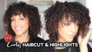 NEW Curly Haircut, Highlights & Color Care Routine!!! (FOR FINE CURLS)