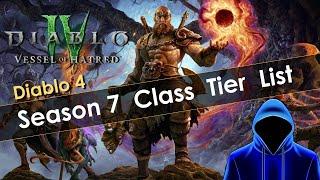 Diablo 4 Season 7 Class Tier List