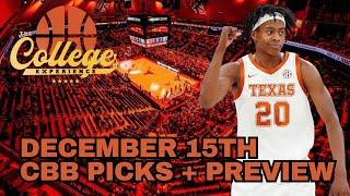 College Basketball Picks - Sunday, December 15th | The College Experience: Basketball