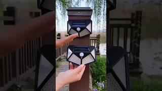 solar interaction wall lamp Unboxing /how to use outdoor lamp and review/bk-888 lamp/#sensorlight