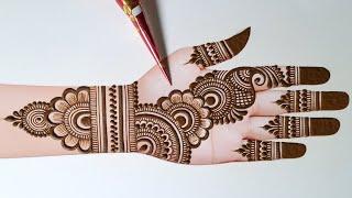 Simple & easy front hand mehndi design| New stylish mehndi design| mehandi ka design| mehndi design