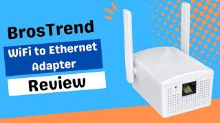 BrosTrend AC1200 WiFi to Ethernet Adapter: Universal Wireless Bridge