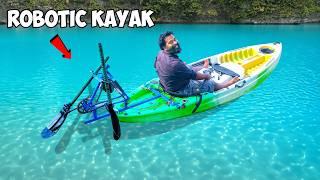 Robot Powered Kayak | ഈ റോബോട്ടിന് വഞ്ചി തുഴയാൻ പറ്റുമോ | M4 Tech |