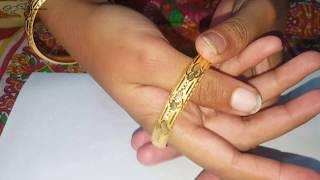 Latest Gold Bangles designs with weight and price | razik jewelleries