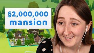 i built a $2,000,000 MANSION in the sims for 2,000,000 subscribers!