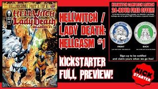 FULL KICKSTARTER PREVIEW! Hellwitch / Lady Death: Hellgasm #1! - Launching on Kickstarter Oct. 16!