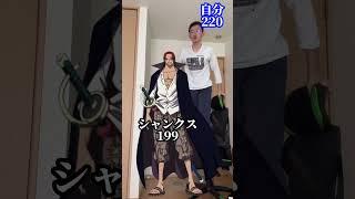 ワンピースの四皇身長バグりすぎやろ【勝てません】#ワンピース #onepiece