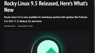 Rocky Linux 9.5 Released, Here’s What’s New