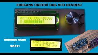 Frekans Üretici DDS VFO SI5351 ARDUINO NANO ile.