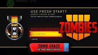 FRESH START! - Black Ops 4 Zombies Stats Reset! (SECRET CALLING CARD)