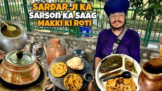 Rs. 80 ka Unlimited SARSON KA SAAG, MAKKI KI ROTI | Punjabi Street Food