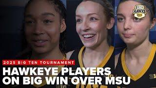 Hawkeye 'redemption tour': Hannah Stuelke, Taylor McCabe, & Kylie Feuerbach talk win over MSU