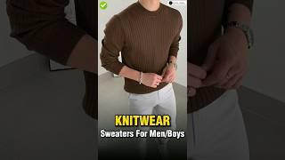 4 Knit Sweaters Every Men Should Own  || #shorts #viral