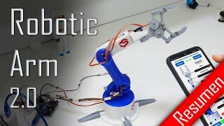 Robotic Arm with Arduino - Bluetooth - Automatic and manual