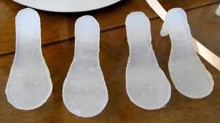 Making Doll Shoes - Part 2 Of 3 - Casting The Sole With Hot Glue