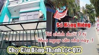 Cơ Hội Vàng..! Sở Hữu Nhà SHR Quận 12, Giá Bán Chỉ 2,78 Tỷ.