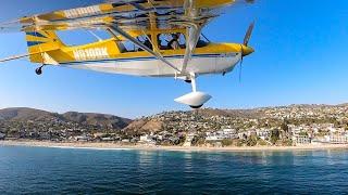 Flying Along the coast of Laguna Beach