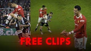 CRISTIANO RONALDO TACKLE VS NEWCASTLE 4K FREE CLIPS FOR EDITS