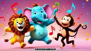 Kids Animal Dance Adventure!  Kids Song & Nursery Rhyme Fun!