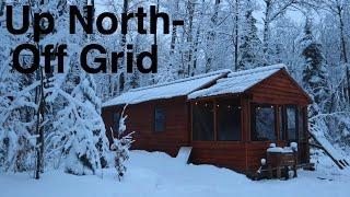 We did it!! A snowstorm at the weekend homestead does not stop the maple syrup at the off grid cabin