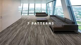 1 Abstract LVT Collection Milliken Floor Covering. Alfombra Modular Milliken Tecnomadera.