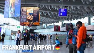 FRANKFURT AIRPORT Walking Tour  Flughafen Frankfurt [4K Video]