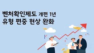 [중기이코노미]벤처확인제도 개편 1년, 유형 편중 현상 완화