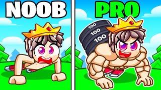 I Went NOOB to PRO in Roblox Push Ups Simulator…