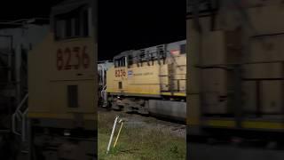 Csx B631 in Plant City, w/ 2 UP engines leading