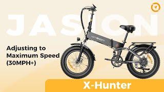 Jasion® X-Hunter: Video Tutorial on Adjusting to Maximum Speed (30MPH+)