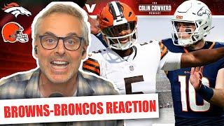 Browns-Broncos Reaction: Bo Nix beats Jameis Winston, Denver is playoff threat | Colin Cowherd NFL