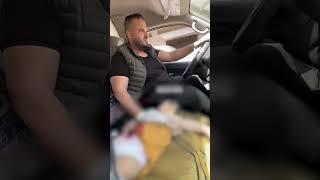 Ambulance driver tries to resuscitate a Palestinian child following Israeli strike